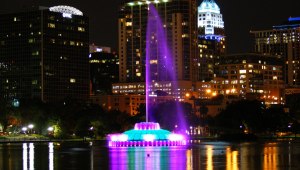 Fountain at night 5